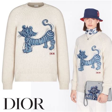 kenny scharf dior sweater|Dior tiger bag.